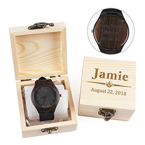 personalized wooden watch