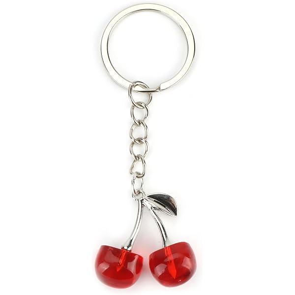 MUCOOS Cherry Bag Charm & Keychain — Cute Gift For Teachers, Girlfriends, Women — Perfect For Birthdays, Graduations & Friendship - View #3