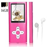 Mp3 Player,Music Player with a 16 GB Memory Card Portable Digital Music Player/Video/Voice Record/FM Radio/E-Book Reader/Photo Viewer/1.8 LCD
