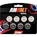 8 Pack AmVolt CR2025 Battery 3 Volt Lithium Battery Coin Button Cell 2020 Expiry Date