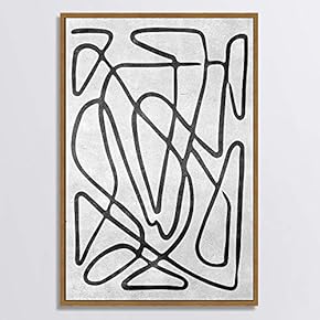 signwin Framed Canvas Wall Art Black and White...