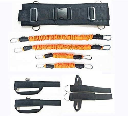 EYLIFE MMA Boxing Training Resistance Band Set, Enhance Explosive Power Strength Training Equipment for Muay Thai, Karate Combat, Fitness, Basketball, Volleyball, Football Men&Women