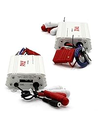 Pyle Bluetooth Amplificador Amplificador de audio componente Color Blanco Marino (plmrmb4cw)