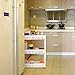 HOMFA Gap Storage Slim Slide Out Tower Rack Shelf with Wheels for Laundry, Bathroom & Kitchen (3-tier)