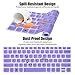 Keyboard Cover Compatible with Lenovo Yoga 720/730 13.3 inch, Yoga 730 15.6 inch, Yoga 720 12.5 inch, Yoga 920 C930 13.9 inch Soft Silicone Protective Skin, Purple