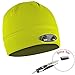 Headlamp Cap Light, 4 LED Beanie Unisex Powercap Hat, Powerful Ultra Bright 48 Lumens, Hands free Easy Push button Switch, Includes Replaceable Batteries, For Indoor & Outdoor, Bonus Jumbl Multi-Tool