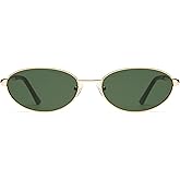 Appassal Retro Oval Sunglasses for Women Mens with Spring Hinge Sunnies AP3696