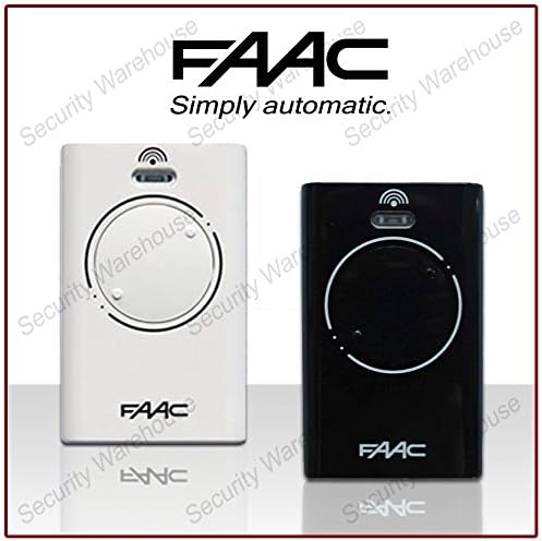 FAAC XT2 868SLH 2 Button Key Fob REMOTE CONTROL Transmitter Electric Gate Garage (BLACK)
