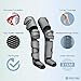 Perfecore Leg Massager with Heat Air Compression for Circulation and Muscle Relaxation - Adjustable Foot and Calf Massager with 3 Pressure Levels & 7 Modes - Small Knee Grey