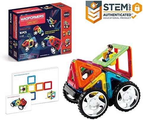 Amazon.com: Magformers Vehicle Wow Set 