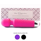 Cordless Vibrating Wand Massager by Maison Vesta - Waterproof, Mini & Rechargeable | Magic Relief for Stress & Muscle Pain | Multi-speed, Powerful | Personal Travel Gift for Women | Body Safe Silicone