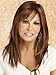 M4U Womens Brown Medium Straight Synthetic Sweet Medium Wig For Woman