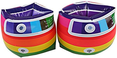 Happy Will Inflatable Arm Band Swim Trainer Fabric Armbands Floatie Swimming Floats Toy for Kids