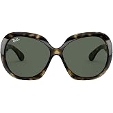 Ray-Ban RB4098 Jackie Ohh II Square Sunglasses for Men for Women | In Black &amp; Light Havana. Flexible nylon frame.