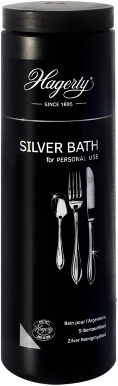 Hagerty Silver Bath Immersion Solution 580 ml with Tarnish Protection