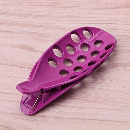 Potelin Premium Quality Hair Fringe Clip Bang Front Curler Roller Holder Hairpin Home DIY Styling Tool - Rose Red
