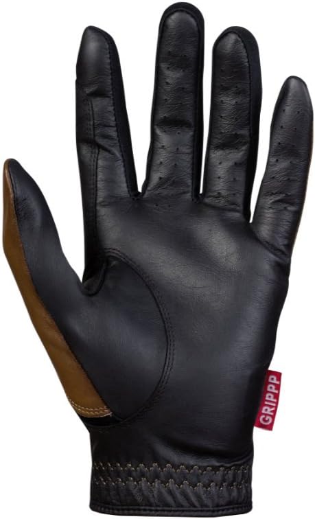 HIRZL GRIPPP Elite Unisex Riding Gloves, Black / brown, 6.5 - Image 4
