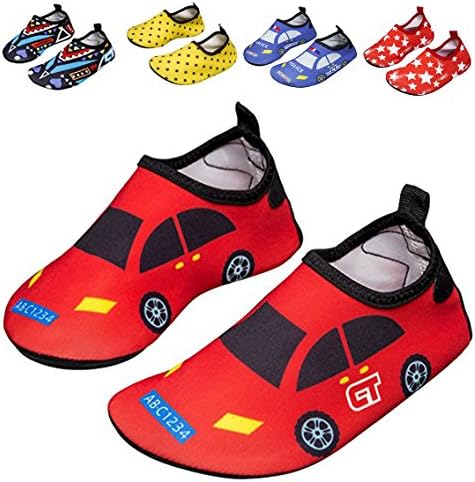DENATER Water Shoes Boys Girls Kids Swim Shoes For Beach Pool Surfing