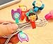 KitMax (TM) Pack of 12 Assorted Color Novelty Portable Mini Candy Color Cartoon Cellphone Headset Earphone Cable Tie Organizer Wrap