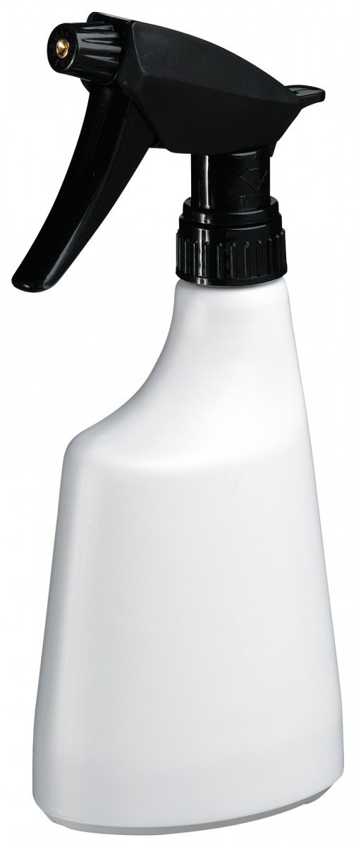 Plant sprayer standard made of plastic with brass nozzle, colour: white, capacity: 1 litre.