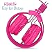 Einskey Kids Headphones, Wired On-Ear Headsets for Children with Microphone, Comfortable Lightweight & Foldable Design for Boys and Girls (Pink)