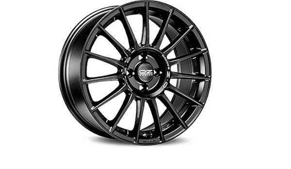 OZ Superturismo Lm Matt Black Silver Lettering 8x18 ET45 ...
