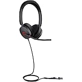 Yealink UH48 ANC Wired Headset with Microphone, Active Noise Cancelling USB Headphones for PC, MS Teams Certified Works with All Other Call Platforms, All Day Comfort, Mute Button