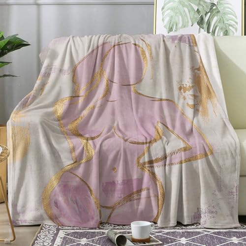 FJWXCBD Sexy Blanket, Naked Girl Fleece Throw