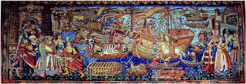 Ricordi Vasco da Gama arrives in Calcutta 1000 Piece Renaissance Art Panoramic Jigsaw Puzzle