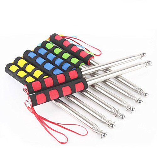 VESSOS Home Extendable 2M Portable Durable Telescopic Handheld Flag Pole for Flags Windsock Party DIY Decoration