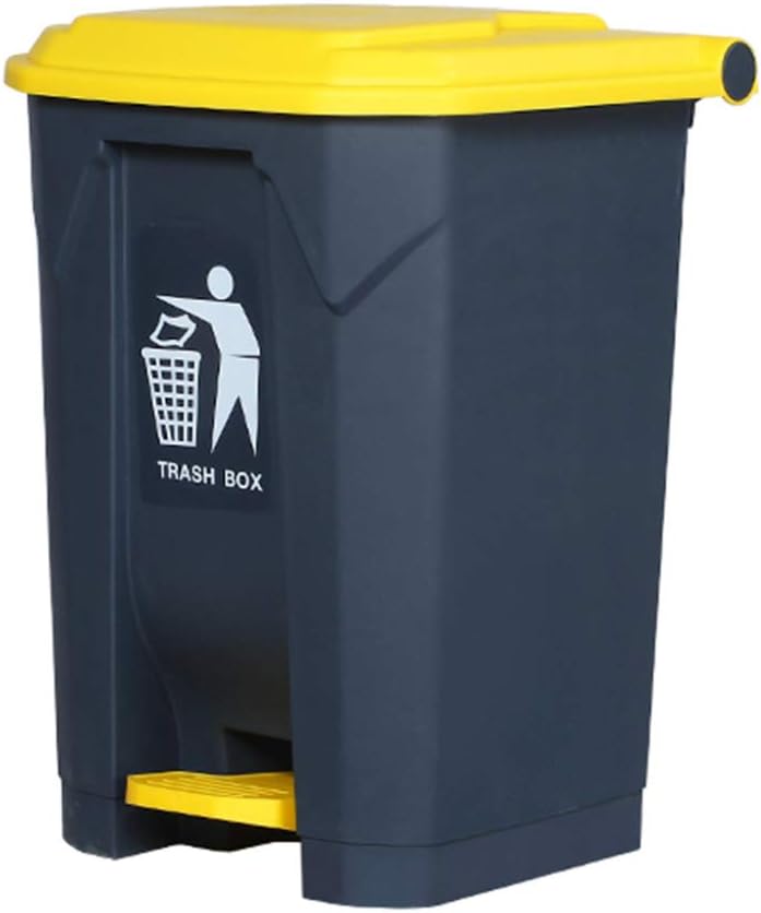 WFENG Tapa Del Pedal Bote de basura,en Interiores Y Exteriores Cubo de
