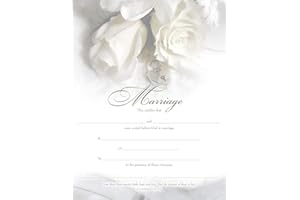 WARNER PRESS Marriage Certificate (Pk of 6) - Premium, Bronze Foil Embossed