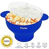 Firlar Microwave Popcorn Popper Sturdy Convenient Handles, Silicone Popcorn Make