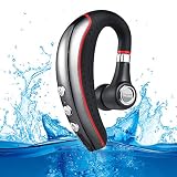 Bluetooth Headset, Aumo Wireless Business Bluetooth 4.1 Earpiece with Microphone Lightweight and Noise Reduction Earbuds/Earphones with Mic Crystal Clear Sound for Office/Truckers/Gym/Running