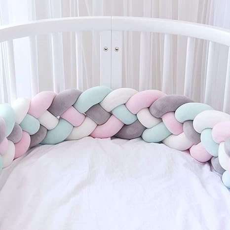 solid color crib bumper pads