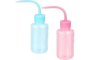 Aruicheng Wash Bottle 150ml Plastic Squeeze Bottle Safety Wash Bottles with Scale Labels Tattoo Wash Bottle Watering Tools Lash Water Bottle Squeezer 2 Pcs