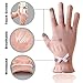 Evridwear Moisturizing Gloves for Sleeping, Cotton Gloves with Touchscreen Fingers for Dry Hands, Eczema Gloves Overnight UV Protection Gloves for Women(6 Pair S/M, Feather Weight Pink Color)
