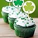 St. Patrick's Day Shamrock Stickers 3 Green Colors for St. Patrick's Day Decoration Lucky Shamrock Roll Sticker Party Supply 500Pcs