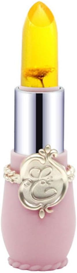 Jelly Lipstick With Flower, KaloryWee Beauty Women Makeup Mac Temperature Color Changing Lip Balm Lip Gloss