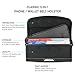 Belt Phone Holster for iPhone 13, 13 Pro Max, 12 Pro Max, 11 Pro Max, Xs Max with Rugged Phone Case. Chestnut Stitching, Magnetic Cover, Belt Loops with Card Slot. (for Rugged Case)