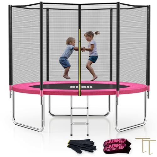 SKOK Trampoline for Kids,400LBS Outdoor Trampoline with Net-ASTM Approved Trampoline for Children
