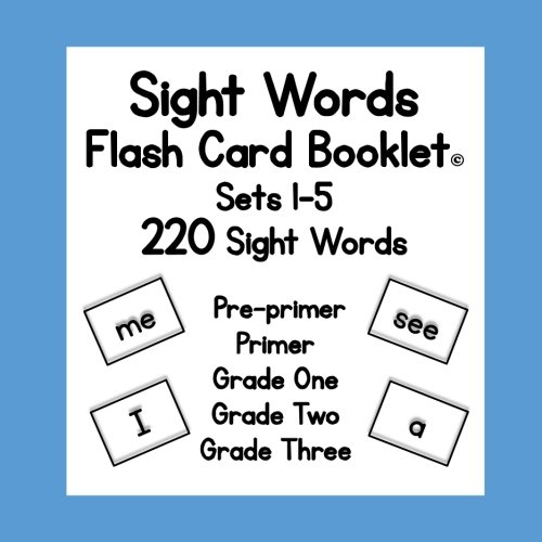 Sight Words: Flash Card Booklet