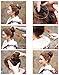 SARLA Synthetic Drawstring Bun Curly Hairpieces Wavy Hair Messy Chignon Bun Updo Hair Bun Extensions Q7(1B# Jet Black)