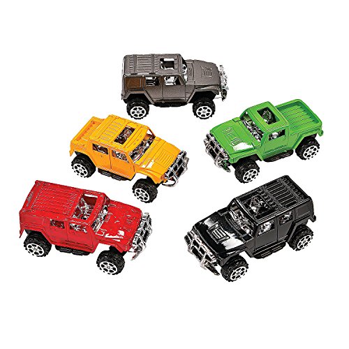 Fun Express Pullback SUV Assortment Party Favor Toy - 12 pieces