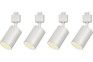 Adtixili GU10 Track Lighting Heads for H Track – H Type LED Track Light Heads, MR16 GU10 Socket Adapter, Adjustable Direction