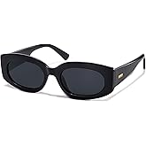 SOJOS Retro Oval Polarized Sunglasses Womens Trendy Sun Glasses Vintage Shades UV400 SJ2386