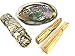 Smudge Kit Essentials - Abalone Shell, Sage, Palo Santo, Feather, Chakra Palace Instructions for Spiritual Healing and Meditation
