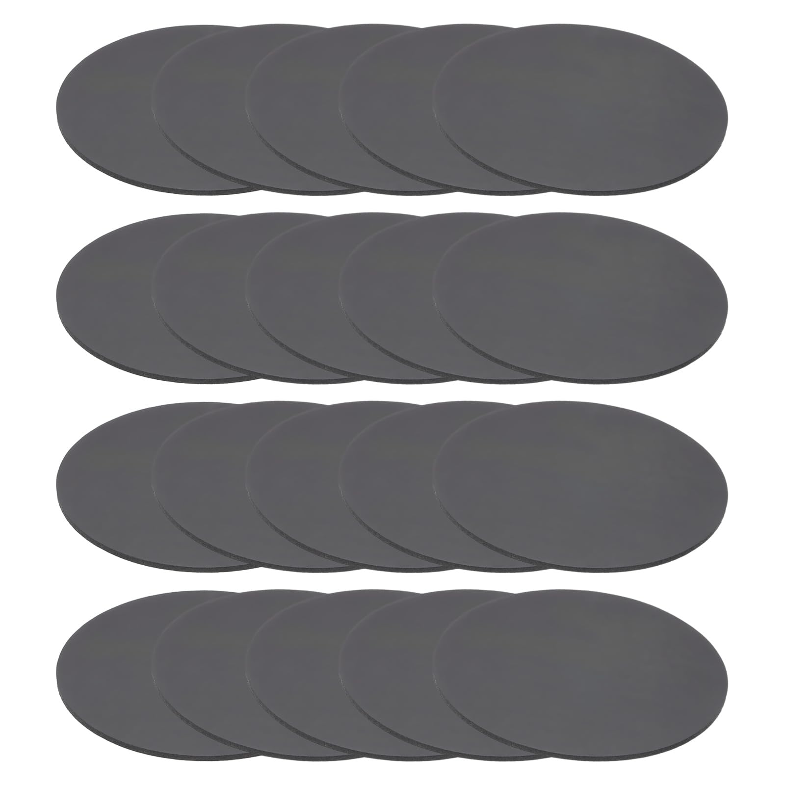 PATIKIL Rubber Solid Discs Washers, 20 Pcs 70mm OD x 1.5mm Thick Rubber Round Gasket Pad Bushings Spacer Washer for DIY Gasket Craft, Black — image 1