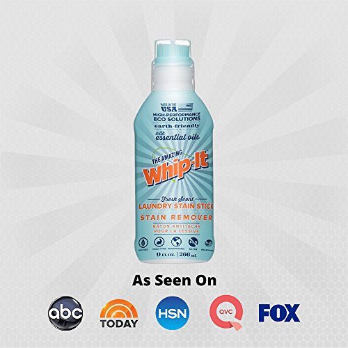 Whip-It 9oz Laundry Stain Stick Stain Remover - Super Concentrated - Fresh Scent - All Natural - Removes Tough Stains & Odor - Thumbnail 2