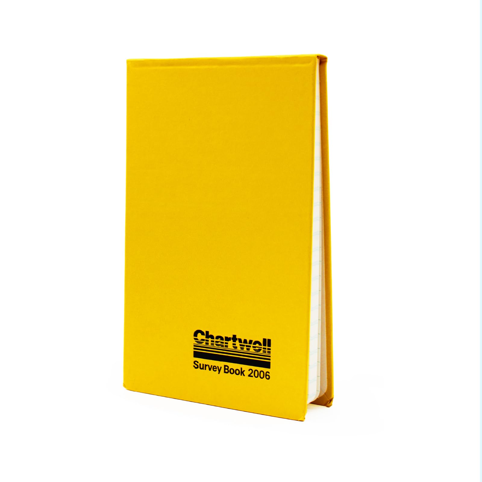 Exacompta - Ref 2006Z - Chartwell Casebound Field Survey Book - 130 x 205mm in Size, Excellent Strength When Wet, Ideal for Use Outside, Lined With 2 Lines, Yellow